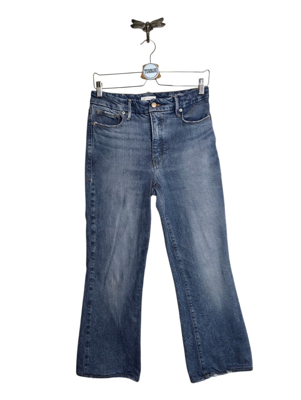 Good American Blue Boot Cut Jeans
